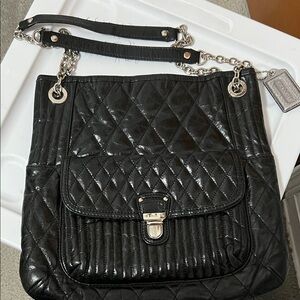 Coach Black Quilted Shoulder Bag